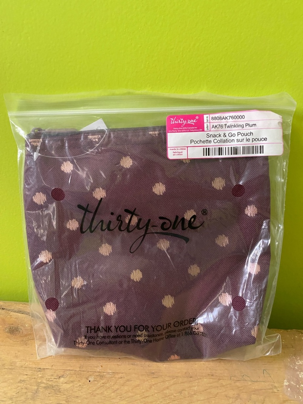 Thirty-one  Snack & Go Pouch Twinkling Plum